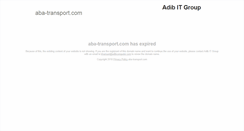 Desktop Screenshot of aba-transport.com