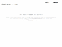 Tablet Screenshot of aba-transport.com